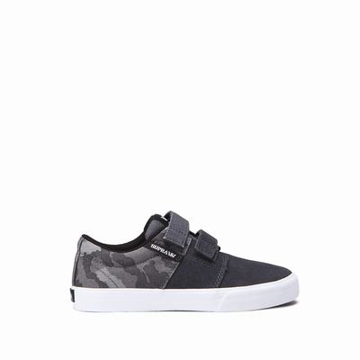 Gyerek Supra STACKS II VULC VELCRO Tornacipő HU642853 Szürke